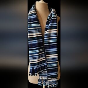 Frilly Striped Scarf